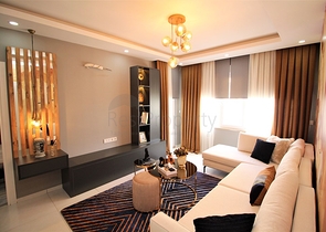 شقة انيقة -اثاث جديد - تصميم 2 غرفة وصالة -في مهموتلار / الانيا 