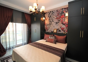 شقة انيقة -اثاث جديد - تصميم 2 غرفة وصالة -في مهموتلار / الانيا 