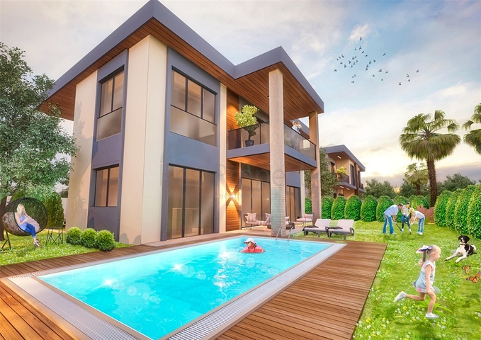 فلل فاخرة 4 + 1 في دوشيميتي أنطاليا