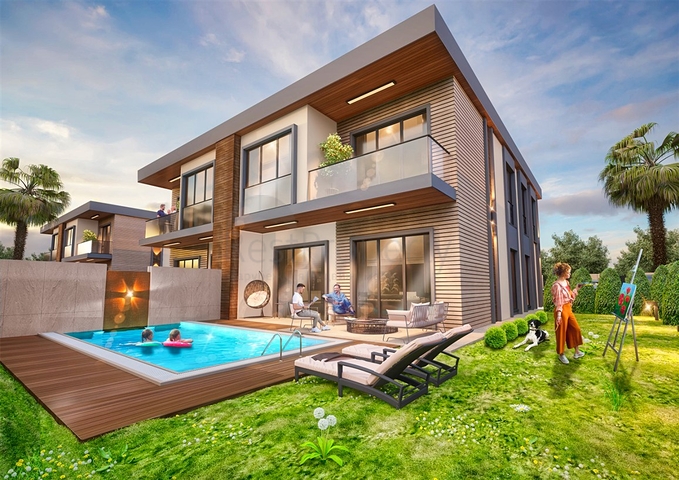 فلل فاخرة 4 + 1 في دوشيميتي أنطاليا