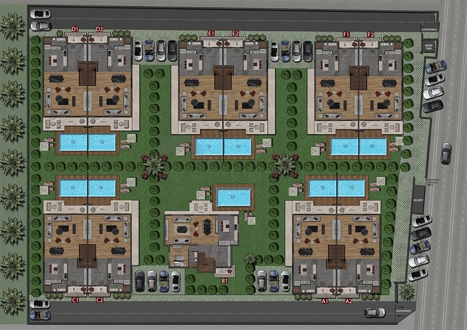 فلل فاخرة 4 + 1 في دوشيميتي أنطاليا