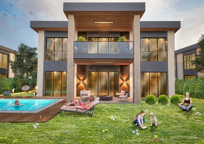 فلل فاخرة 4 + 1 في دوشيميتي أنطاليا