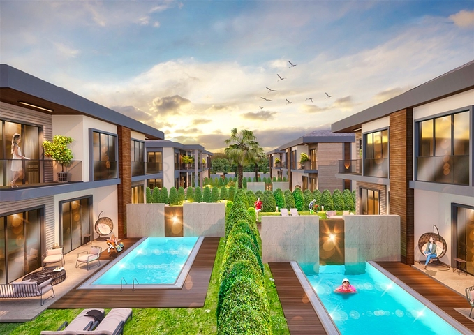 فلل فاخرة 4 + 1 في دوشيميتي أنطاليا