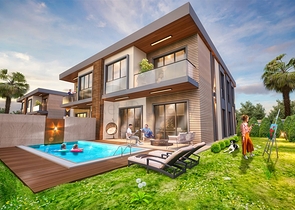 فلل فاخرة 4 + 1 في دوشيميتي أنطاليا