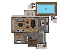 فلل فاخرة 4 + 1 في دوشيميتي أنطاليا