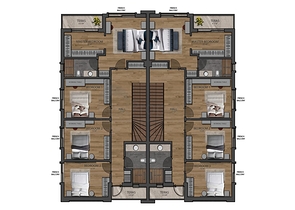 فلل فاخرة 4 + 1 في دوشيميتي أنطاليا