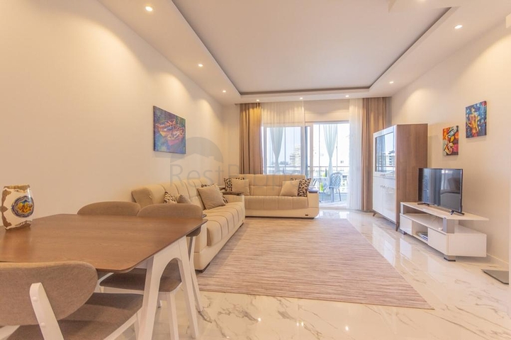 واسعة نسبيا - شقة 1+1 - مفروشة -ضمن مجمع انيق -في مهموتلار / الانيا