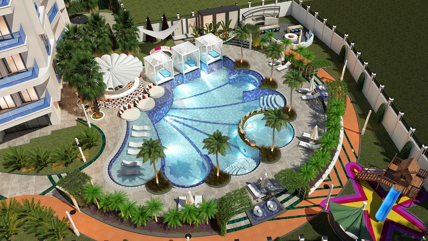 مجمع بخدمات 5 نجوم -بالاقساط -في مركز الانيا 