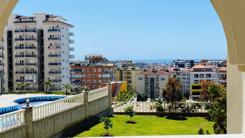 اطلالة مفتوحة -شقة زاوية - تصميم 2 غرفة وصالة -اثاث انيق -في جيكجلي / الانيا 