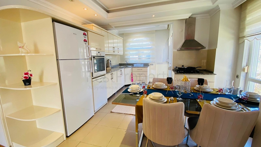 اطلالة مفتوحة -شقة زاوية - تصميم 2 غرفة وصالة -اثاث انيق -في جيكجلي / الانيا 