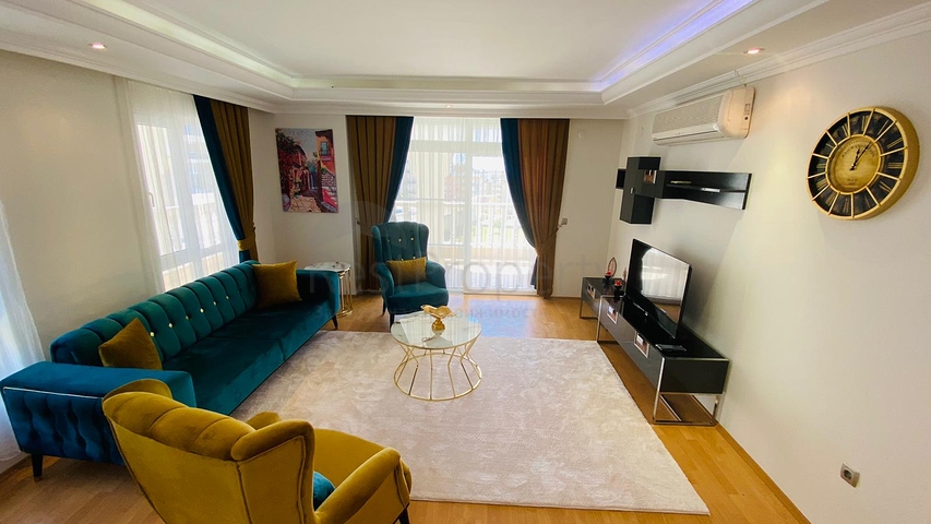 اطلالة مفتوحة -شقة زاوية - تصميم 2 غرفة وصالة -اثاث انيق -في جيكجلي / الانيا 