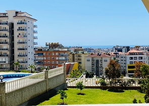 اطلالة مفتوحة -شقة زاوية - تصميم 2 غرفة وصالة -اثاث انيق -في جيكجلي / الانيا 