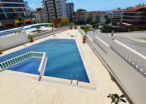 اطلالة مفتوحة -شقة زاوية - تصميم 2 غرفة وصالة -اثاث انيق -في جيكجلي / الانيا 