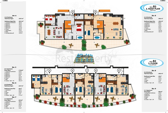 مجمع عصري فاخر مثال على الرفاهية 