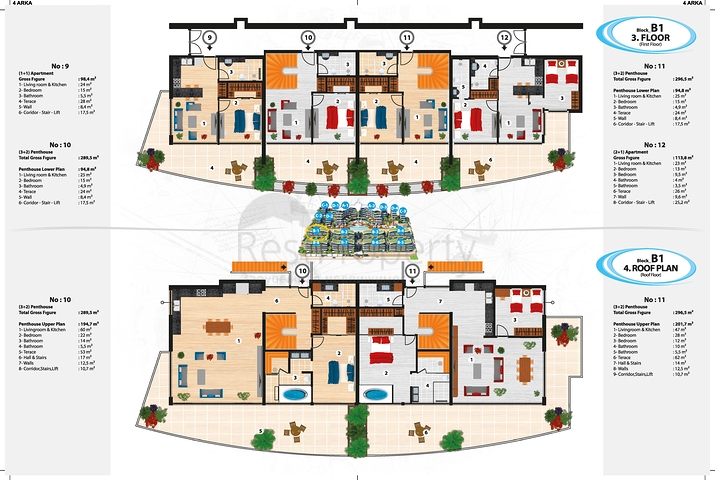 مجمع عصري فاخر مثال على الرفاهية 