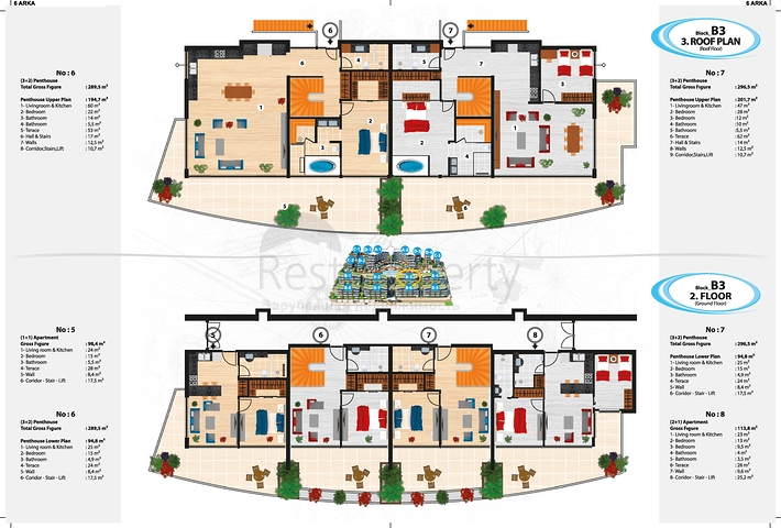 مجمع عصري فاخر مثال على الرفاهية 