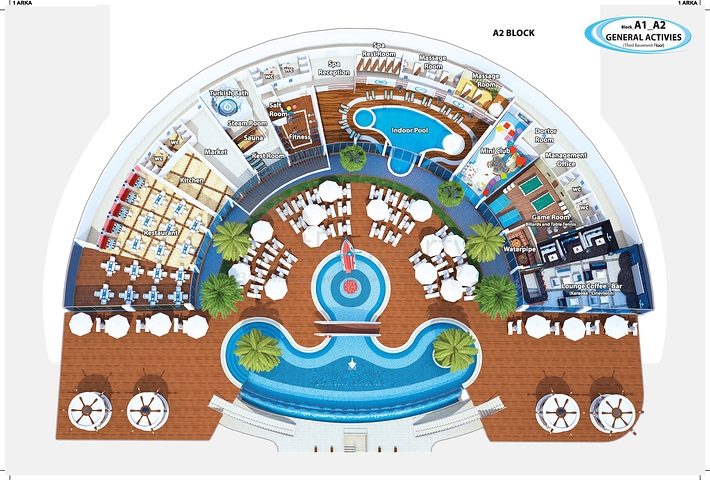 مجمع عصري فاخر مثال على الرفاهية 