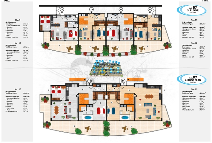 مجمع عصري فاخر مثال على الرفاهية 