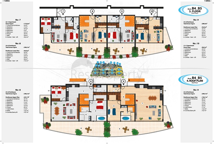 مجمع عصري فاخر مثال على الرفاهية 