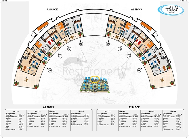 مجمع عصري فاخر مثال على الرفاهية 
