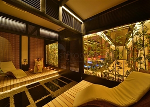 مجمع عصري فاخر مثال على الرفاهية 