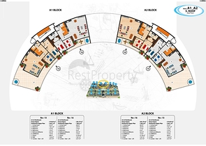 مجمع عصري فاخر مثال على الرفاهية 