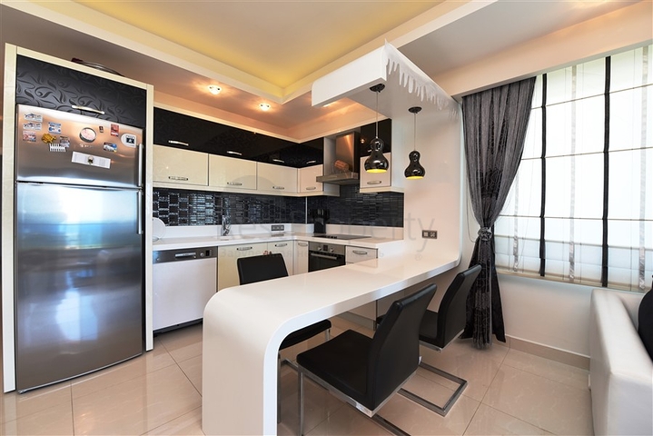 اطلالة بحر - مجمع بخدمات فاخرة -تصميم 1+2 - في مهموتلار / الانيا 