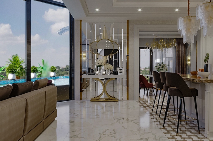 تصميم فاخر - اطلالة بحر - فيلا مستقلة 5 غرف وصالة -في كارجي جاك / الانيا 