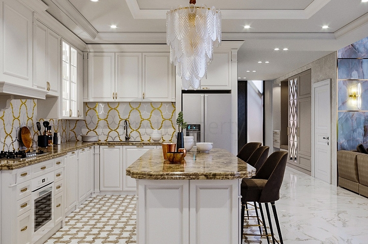 تصميم فاخر - اطلالة بحر - فيلا مستقلة 5 غرف وصالة -في كارجي جاك / الانيا 