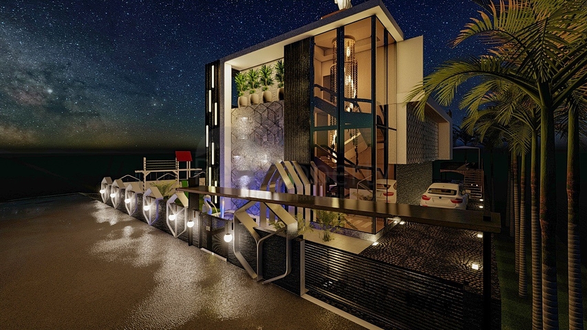 تصميم فاخر - اطلالة بحر - فيلا مستقلة 5 غرف وصالة -في كارجي جاك / الانيا 