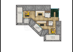 تصميم فاخر - اطلالة بحر - فيلا مستقلة 5 غرف وصالة -في كارجي جاك / الانيا 