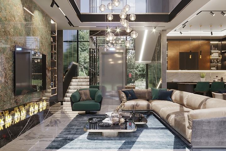 تصميم عصري انيق - فيلا مميزة -تصميم 5 غرف وصالة -في كارجي جاك / الانيا 