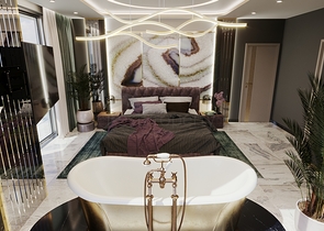 تصميم عصري انيق - فيلا مميزة -تصميم 5 غرف وصالة -في كارجي جاك / الانيا 