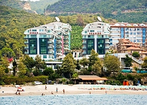 اطلالة بحر - مجمع بخدمات 5 نجوم -شقة 2 غرفة وصالة -في كارجي جاك / الانيا