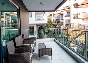 اطلالة بحر - مجمع بخدمات 5 نجوم -شقة 2 غرفة وصالة -في كارجي جاك / الانيا