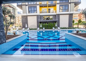 مجمع حديث -شقة 2 غرفة وصالة - مطبخ منفصل -في مهموتلار / الانيا 