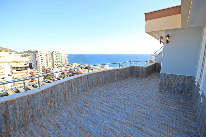 اطلالة بحر - دوبلكس فاخرة - 4 غرف وصالة -في مهموتلار / الانيا 