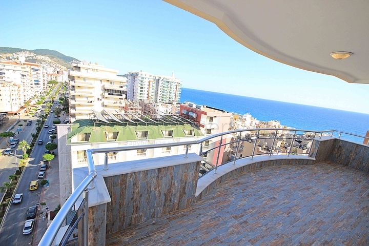 اطلالة بحر - دوبلكس فاخرة - 4 غرف وصالة -في مهموتلار / الانيا 