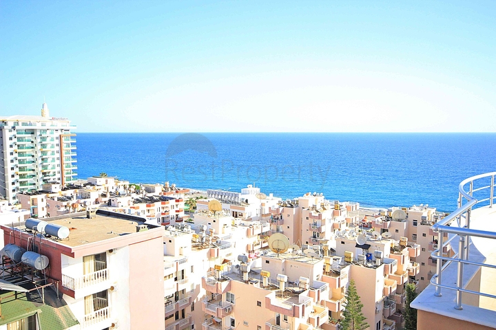 اطلالة بحر - دوبلكس فاخرة - 4 غرف وصالة -في مهموتلار / الانيا 