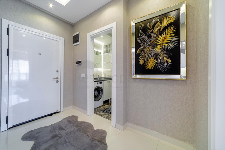 شقة انيقة ضمن مجمع حديث فاخر - تصميم 1+1 مع الاثاث -في كارجي جاك / الانيا 