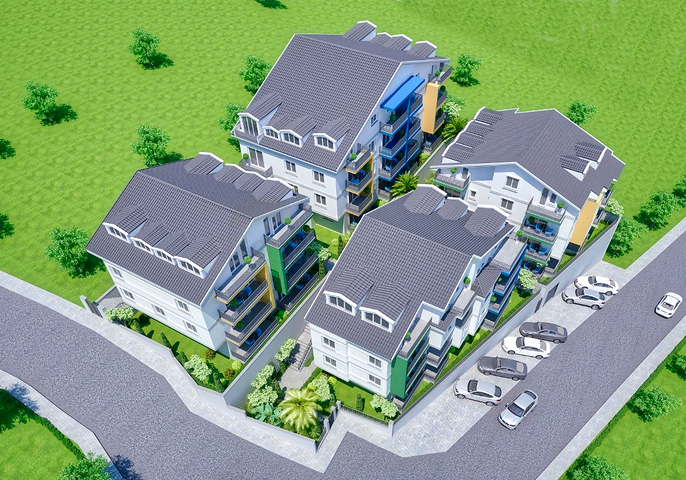 شقة بغرفة نوم واحدة في منطقة تاشياكا في فتحية