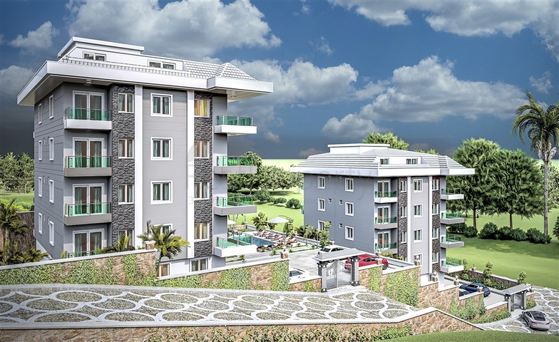 بالتقسيط دون فوائد - شقق قيد الانشاء -في منطقة اوبا المركزية / الانيا 