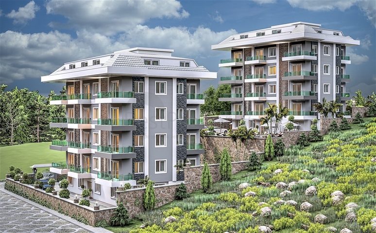 بالتقسيط دون فوائد - شقق قيد الانشاء -في منطقة اوبا المركزية / الانيا 