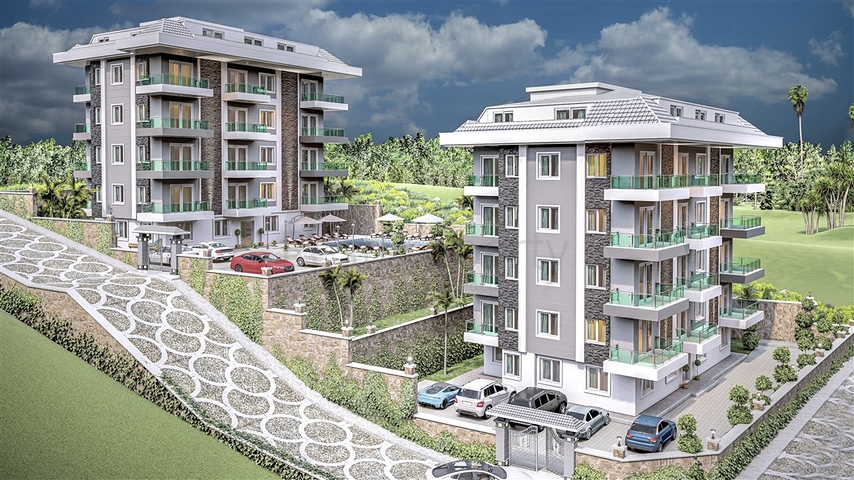 بالتقسيط دون فوائد - شقق قيد الانشاء -في منطقة اوبا المركزية / الانيا 