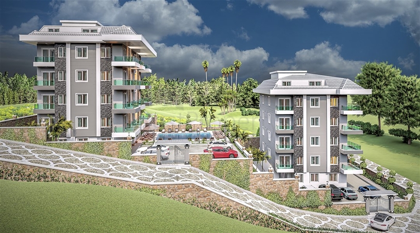 بالتقسيط دون فوائد - شقق قيد الانشاء -في منطقة اوبا المركزية / الانيا 