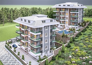 بالتقسيط دون فوائد - شقق قيد الانشاء -في منطقة اوبا المركزية / الانيا 