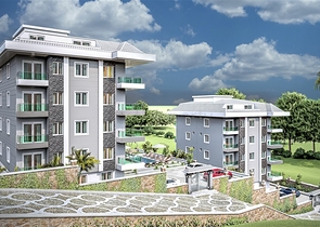 بالتقسيط دون فوائد - شقق قيد الانشاء -في منطقة اوبا المركزية / الانيا 