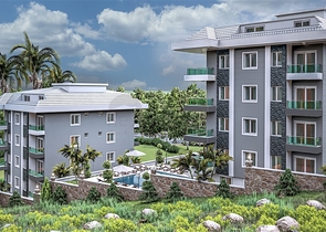 بالتقسيط دون فوائد - شقق قيد الانشاء -في منطقة اوبا المركزية / الانيا 