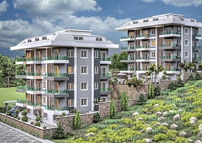 بالتقسيط دون فوائد - شقق قيد الانشاء -في منطقة اوبا المركزية / الانيا 