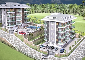 بالتقسيط دون فوائد - شقق قيد الانشاء -في منطقة اوبا المركزية / الانيا 